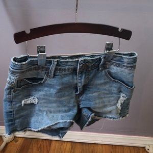 Foxy Girl distressed denim girls shorts